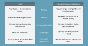 Perimenopause Depression and PMDD Symptoms